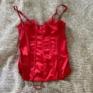 Victorias Secret Red Corset Size Small